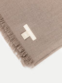 Naturfarbe Leichter Webschal aus Kaschmir Taupe - Gobi Cashmere