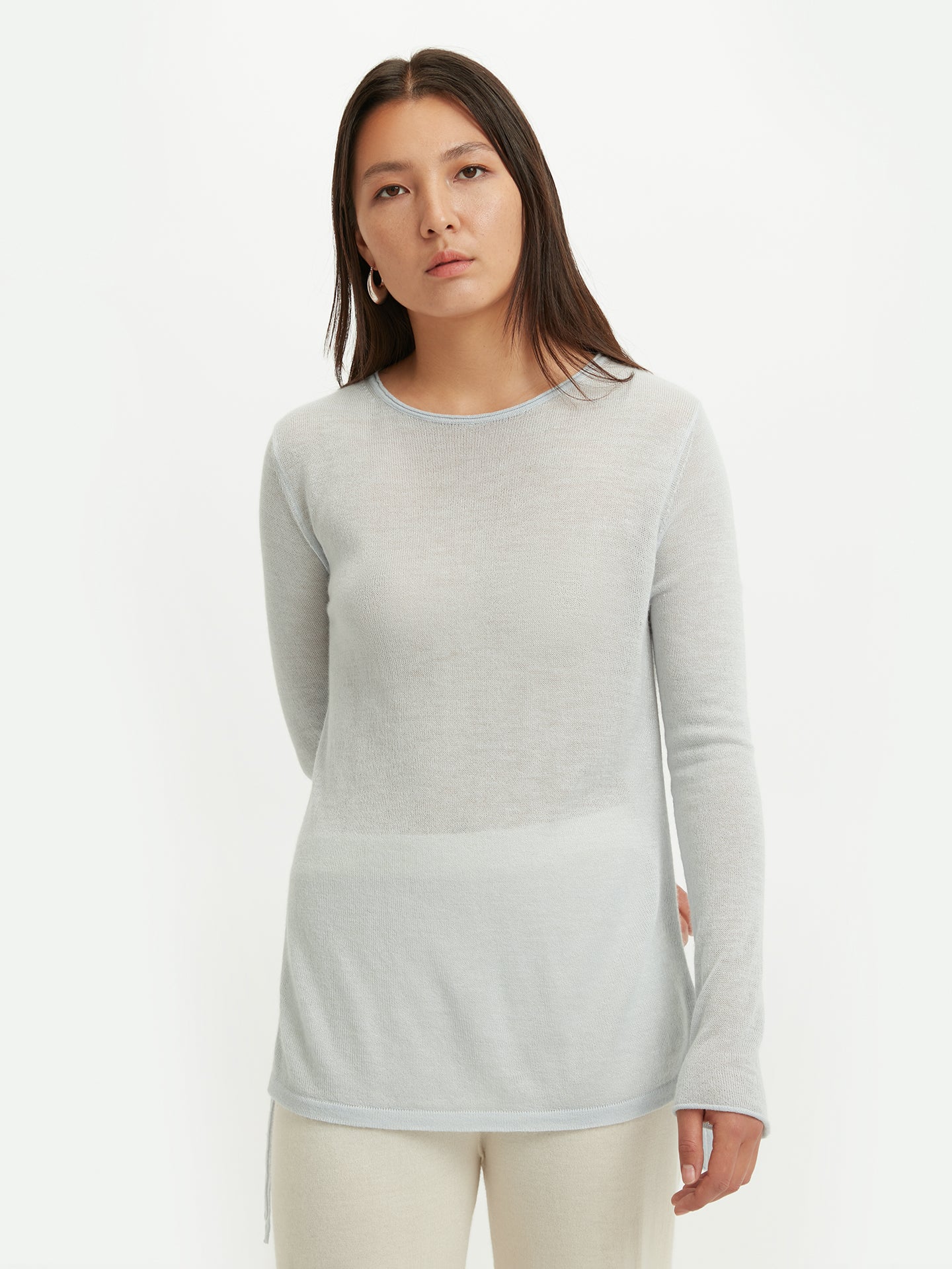 Damen Pullover aus Seide und Kaschmir ice flow - Gobi Cashmere