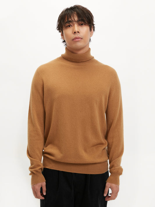 Basic Kaschmir Rollkragenpullover