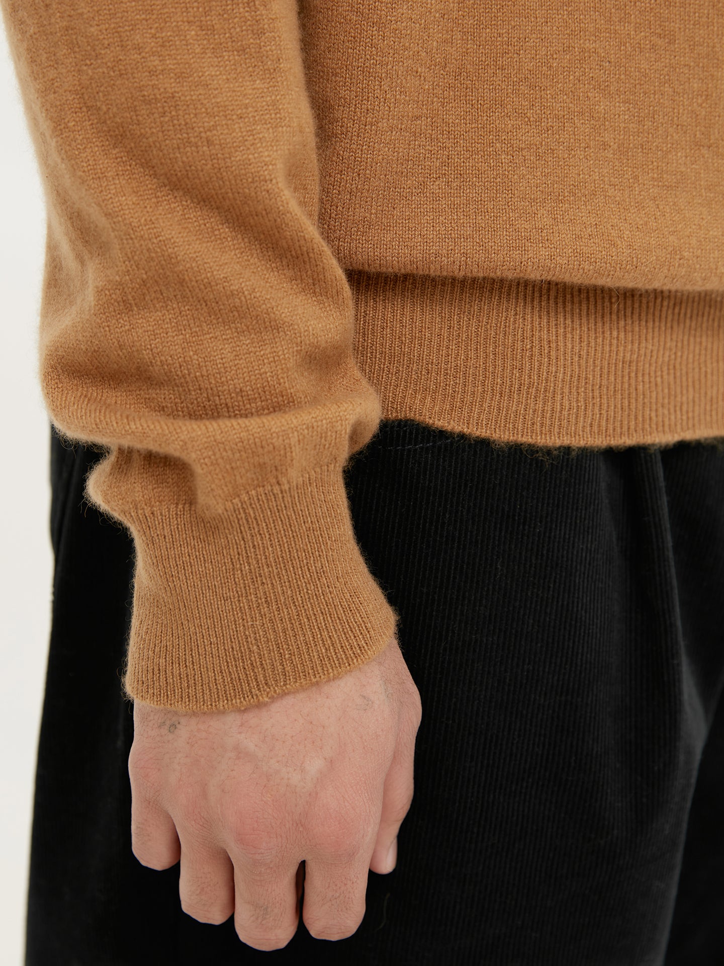 Basic Kaschmir Rollkragenpullover