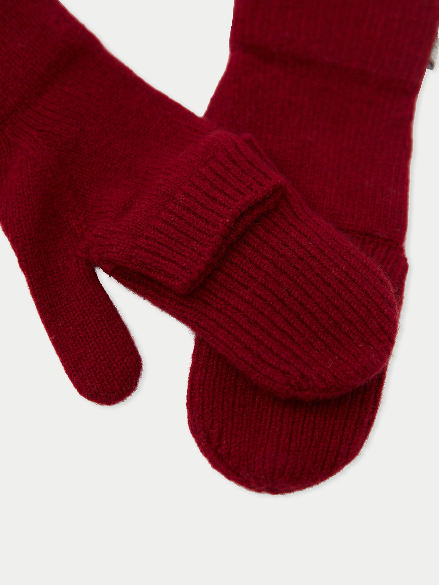 Fingerlose Handschuhe aus Kaschmir mit Klappe