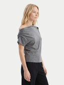 Damen asymmetrisches Kaschmir-Top | GOBI Cashmere