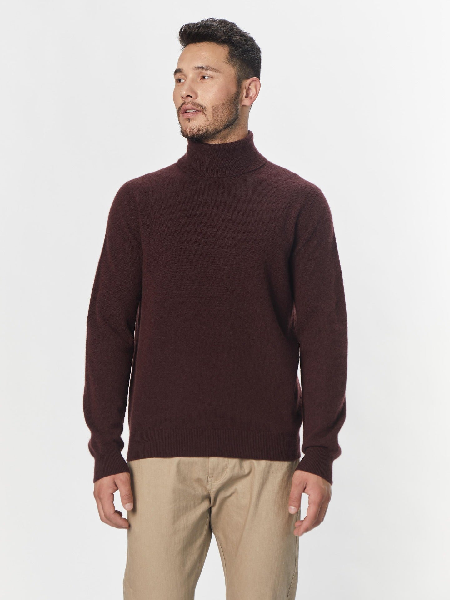 Basic Kaschmir Rollkragenpullover