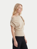 Damen asymmetrisches Kaschmir-Top | GOBI Cashmere