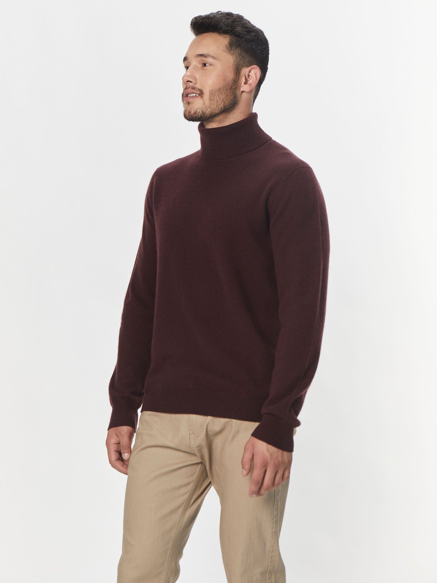 Basic Kaschmir Rollkragenpullover