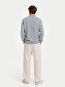 Basic Kaschmirpullover mit R-Ausschnitt