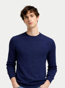 Kaschmir-Seide Pullover mit Rundhalsausschnitt