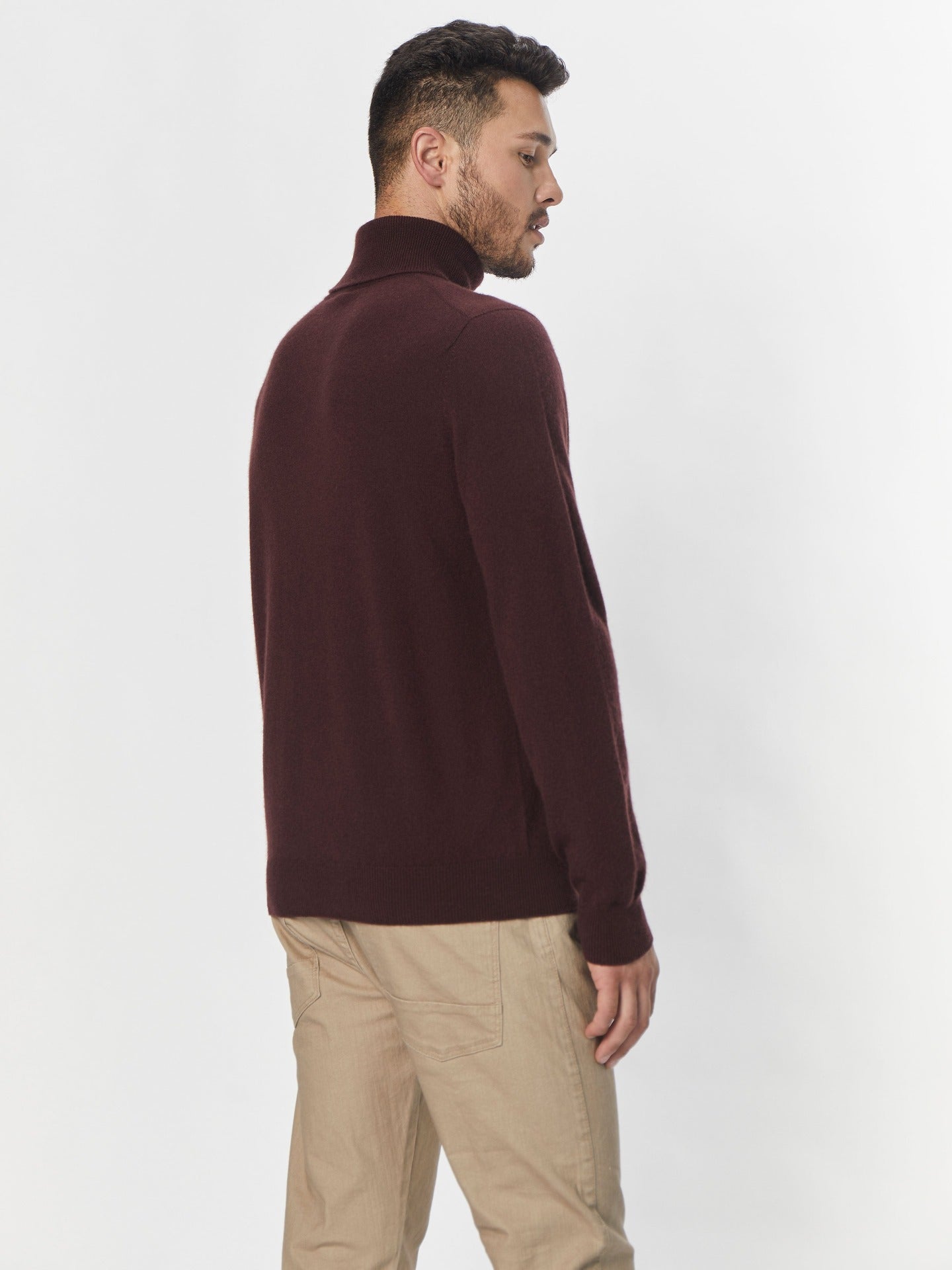 Basic Kaschmir Rollkragenpullover