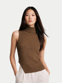 Kaschmirweste mit Rollkragen für Damen | GOBI Cashmere