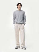 Basic Kaschmirpullover mit R-Ausschnitt