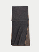 Zweiseitiger Kaschmir-Schal Charcoal - Gobi Cashmere