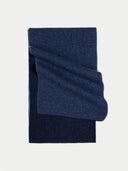Zweiseitiger Kaschmir-Schal Navy Blazer - Gobi Cashmere