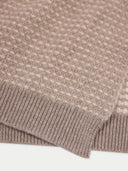 Waffelstrick Kaschmir-Schal Taupe - Gobi Cashmere