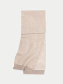 Waffelstrick Kaschmir-Schal Warm Grey - Gobi Cashmere