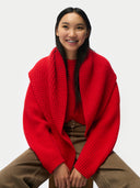 Kaschmir-Cape-Schal Fiery Red - Gobi Cashmere