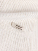 Breitgerippter Strickschal Weiß - Gobi Cashmere