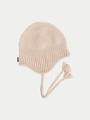 Ultimate Warmth Strick-Bindemütze Beige - Gobi Cashmere