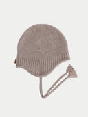 Ultimate Warmth Strick-Bindemütze Taupe - Gobi Cashmere