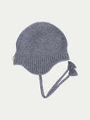 Ultimate Warmth Strick-Bindemütze Dunkelgrau - Gobi Cashmere