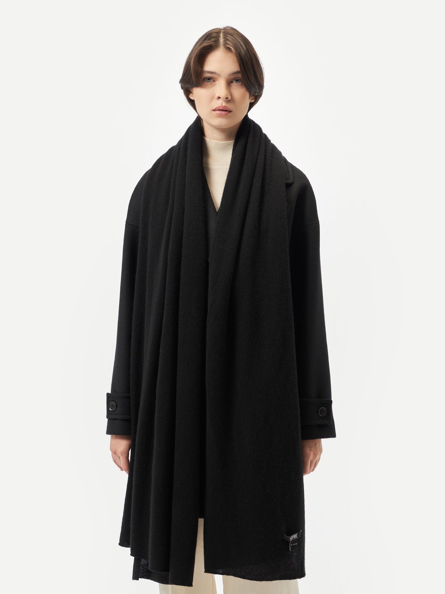 Leichter Kaschmirschal Schwarz - Gobi Cashmere