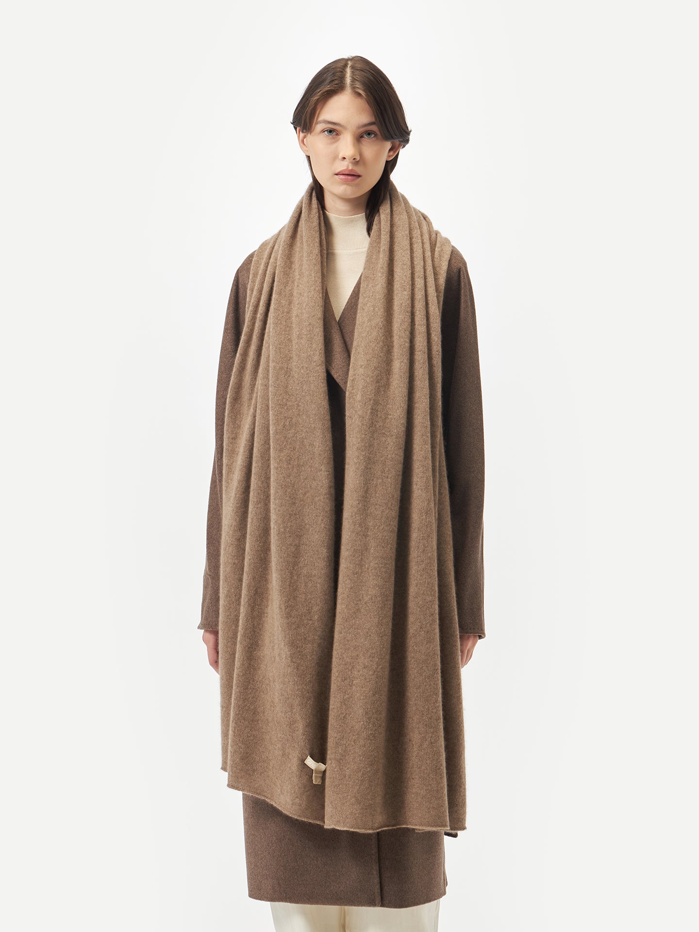 Leichter Kaschmirschal Taupe - Gobi Cashmere