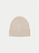 Grob gerippte Beanie-Mütze Beige - Gobi Cashmere