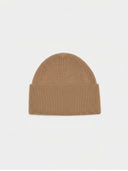 Grob gerippte Beanie-Mütze Taupe - Gobi Cashmere