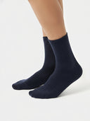 Unisex Kaschmir Strick-Bettsocken mit Trim - Gobi Cashmere