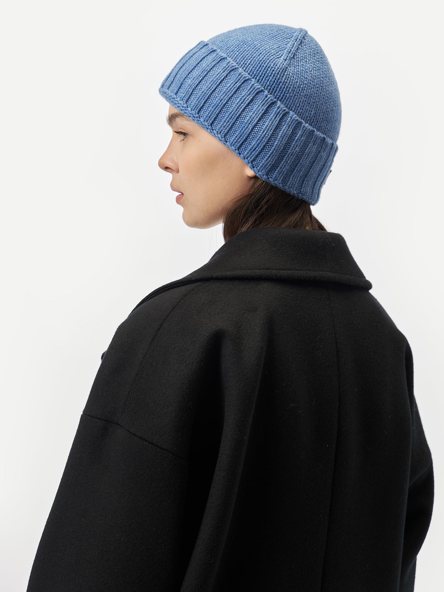 Rippenstrick Kaschmir Mütze /Unisex/