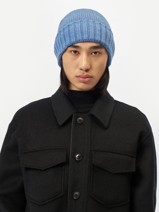 Rippenstrick Kaschmir Mütze /Unisex/