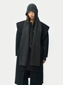 Kaschmir-Wrap mit Kapuze Schwarz - Gobi Cashmere