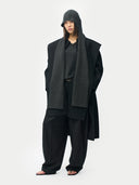 Kaschmir-Wrap mit Kapuze Schwarz - Gobi Cashmere