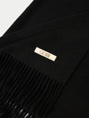 Weiter Fransenschal Schwarz - Gobi Cashmere #color_schwarz