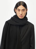 Übergroßer gewebter Kaschmirschal Schwarz - Gobi Cashmere