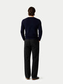 Herren Kaschmir-Pullover mit Rippenstrick