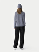 99€ Kaschmir-Set aus Pullover und Mütze Steel Gray - Gobi Cashmere
