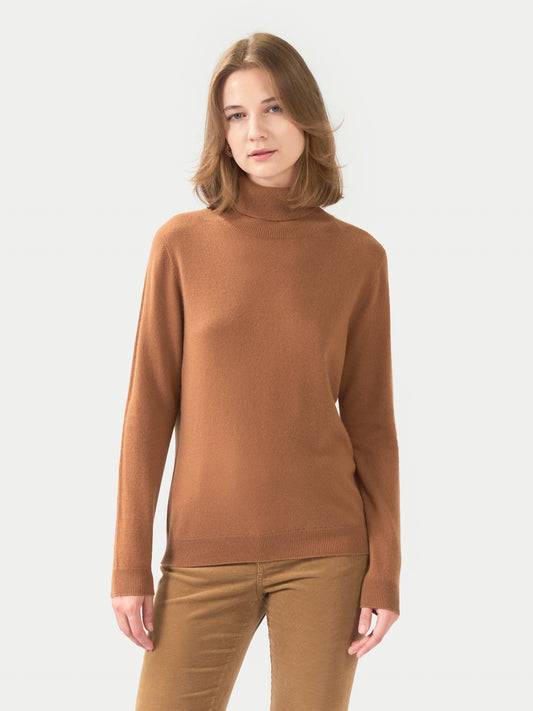 Basic Rollkragenpullover aus Kaschmir