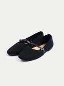 Mercerisierte Woll-Kaschmir-Strick-Ballerinas | GOBI Cashmere #color_schwarz