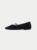 Mercerisierte Woll-Kaschmir-Strick-Ballerinas | GOBI Cashmere #color_schwarz