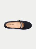 Mercerisierte Woll-Kaschmir-Strick-Ballerinas | GOBI Cashmere #color_schwarz
