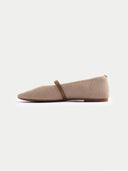 Mercerisierte Woll-Kaschmir-Strick-Ballerinas | GOBI Cashmere #color_beige