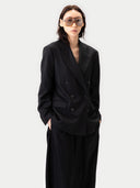 Damen Doppelreihiger Kaschmir Blazer | GOBI Cashmere