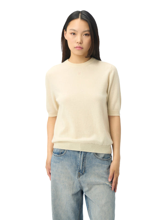 Damen Kaschmir-Pullover mit kurzen Ärmeln | GOBI Cashmere