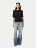 Damen Kaschmir-Pullover mit kurzen Ärmeln | GOBI Cashmere