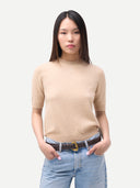 Damen Kaschmir-Pullover mit kurzen Ärmeln | GOBI Cashmere