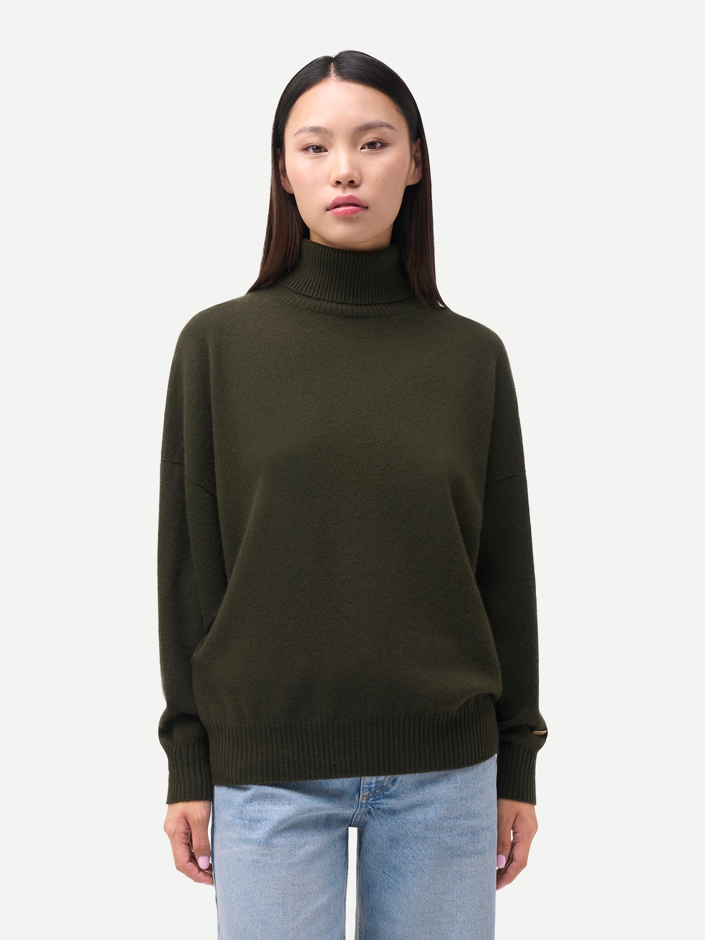 Damen Kaschmir Rollkragenpullover
