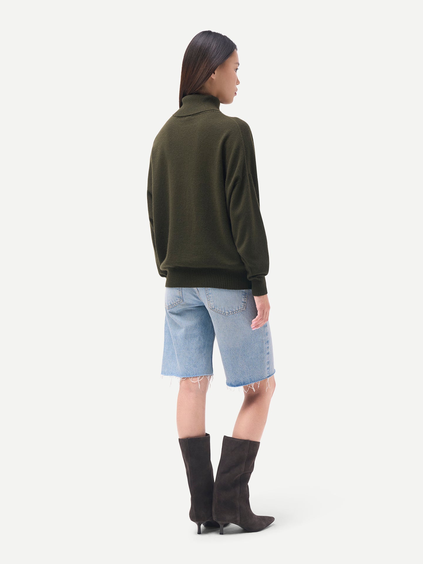 Damen Kaschmir Rollkragenpullover