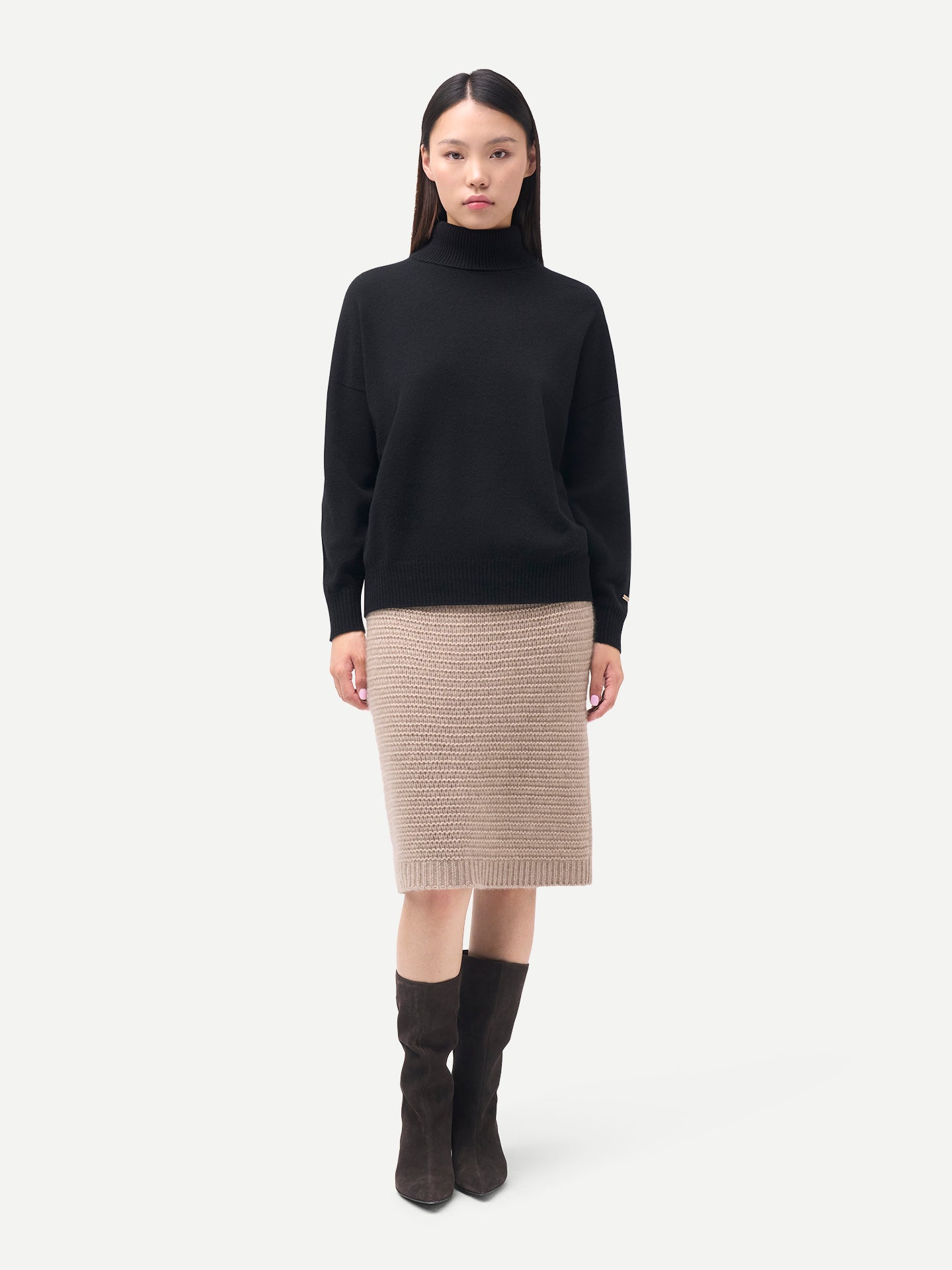 Damen Kaschmir Rollkragenpullover