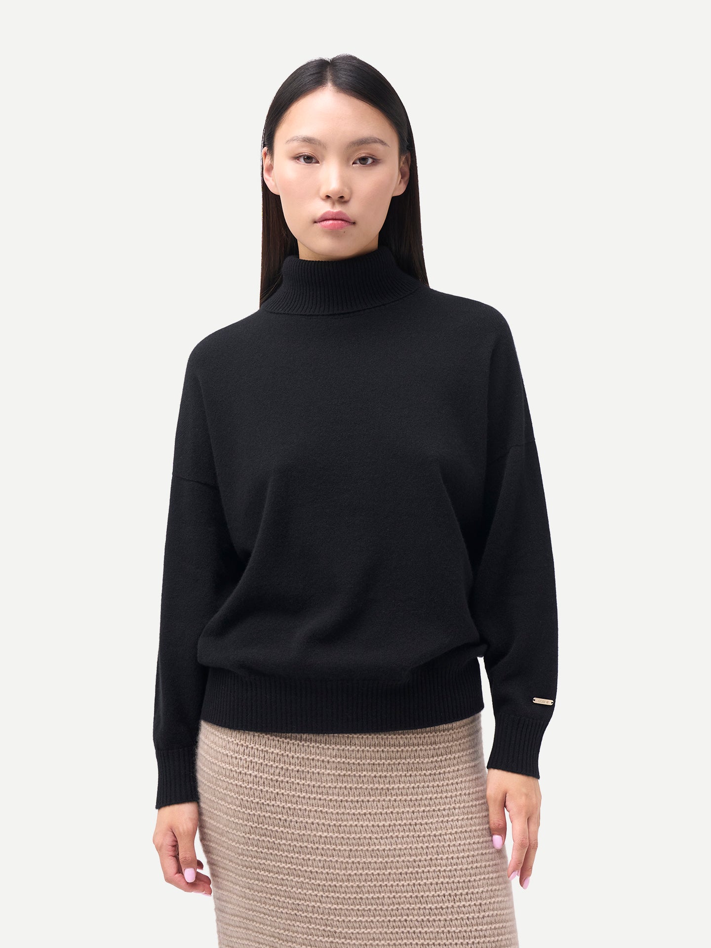 Damen Kaschmir Rollkragenpullover