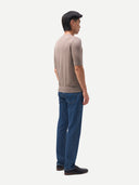 T-Shirt aus Seide und Kaschmir Taupe - Gobi Cashmere